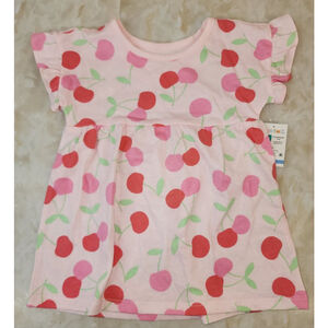 Baby Girl Garanimals Cherry Print Casual Dress 12 Months